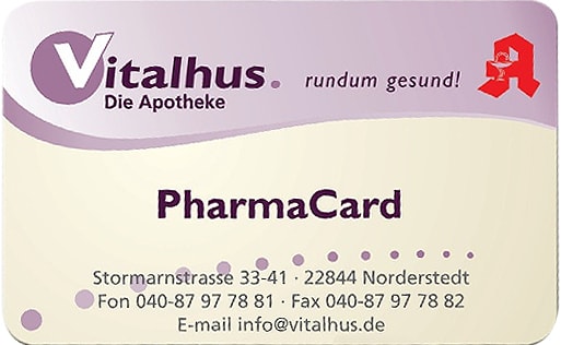 PharmaCard der Vitalhus. Apotheke PharmaCard der Vitalhus. Apotheke